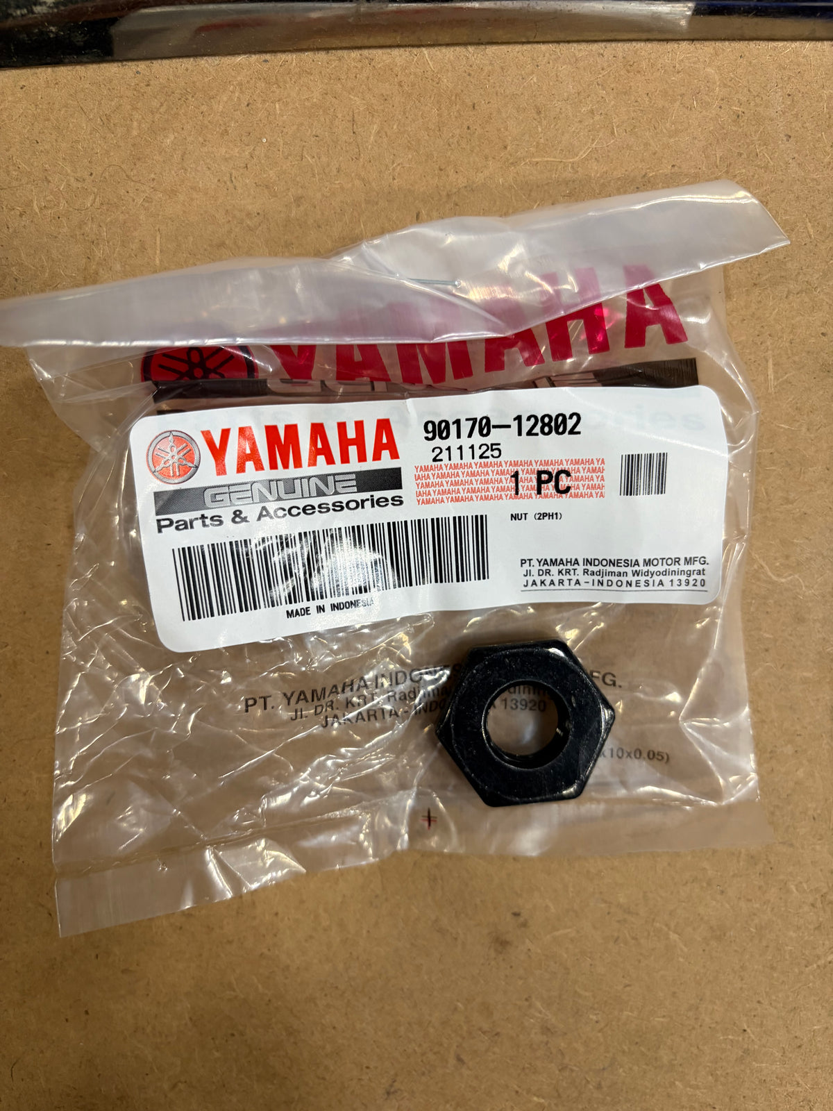 Genuine Yamaha Mio M3 125 2014+ Nut 90170-12802 (Import Model)