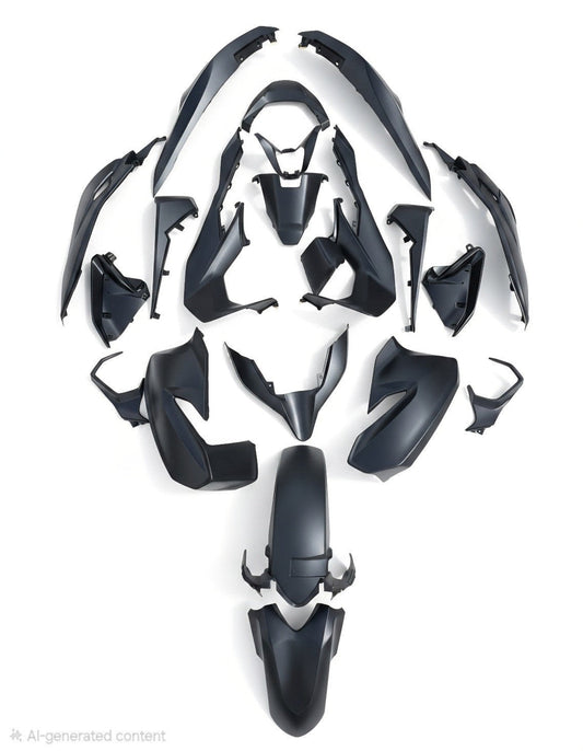 Honda Forza 125 350 NSS 2021 2024 Full Body Fairings Panels Complete BLACK