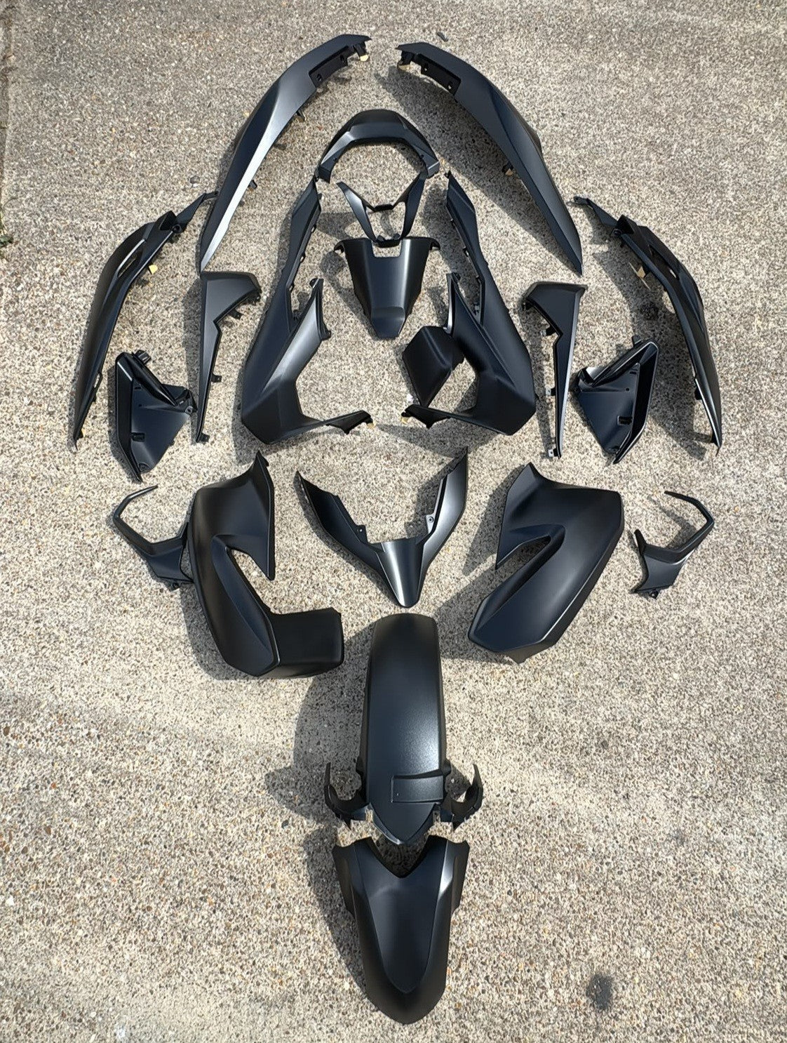 Honda Forza 125 350 NSS 2021 2024 Full Body Fairings Panels Complete BLACK