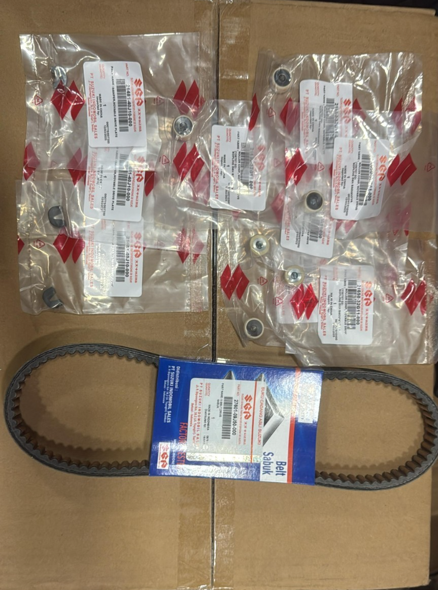 Genuine Suzuki UK110 Address 15-20 Clutch Drive V-Belt 27601-09J50-0000 Full Kit