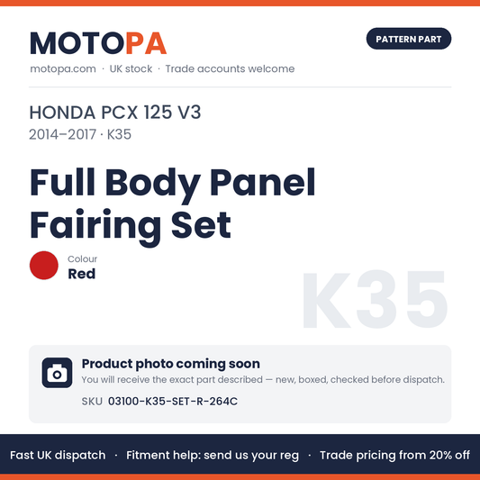 Fits Honda PCX 125 V3 2014-2017 Full Body Panel Fairing Set Red R-264C | MotoPa