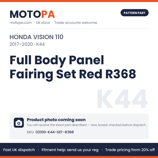 Fits Honda Vision 110 2017-2020 Full Body Panel Fairing Set Red R368 | MotoPa