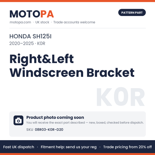 Fits Honda SH125i 2020-2025 Right&Left Windscreen Bracket 08R03-K0R-D20 | MotoPa