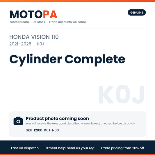 Genuine Honda Vision 110 2021-2025 Cylinder Complete 12100-K0J-N00 | SKU 12100-K0J-N00 | photo coming soon
