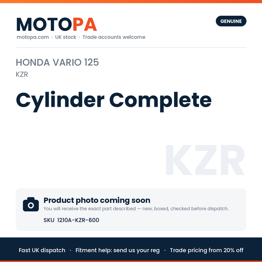 Genuine Honda Vario 125 (import) Cylinder Complete 1210A-KZR-600 | SKU 1210A-KZR-600 | photo coming soon