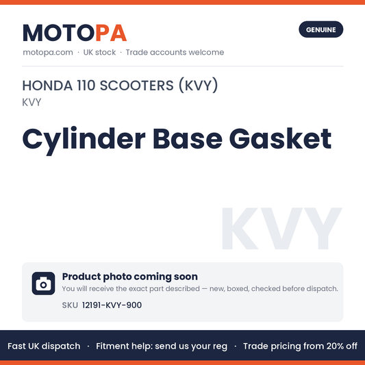 Genuine Honda Cylinder Base Gasket 12191-KVY-900 (KVY) | SKU 12191-KVY-900 | photo coming soon