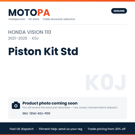 Genuine Honda Vision 110 2021-2025 Piston Kit Std 131A1-K0J-P00 | SKU 131A1-K0J-P00 | photo coming soon