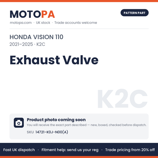 Fits Honda Vision 110 2021-2025 Exhaust Valve 14721-K0J-N00(A) | MotoPa