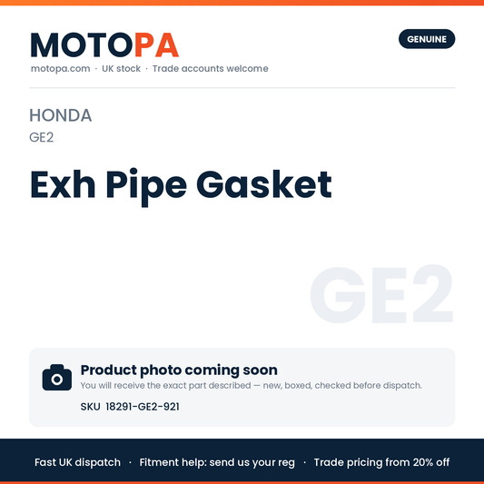 Genuine Honda Honda (import) Exh Pipe Gasket 18291-GE2-921 | SKU 18291-GE2-921 | photo coming soon