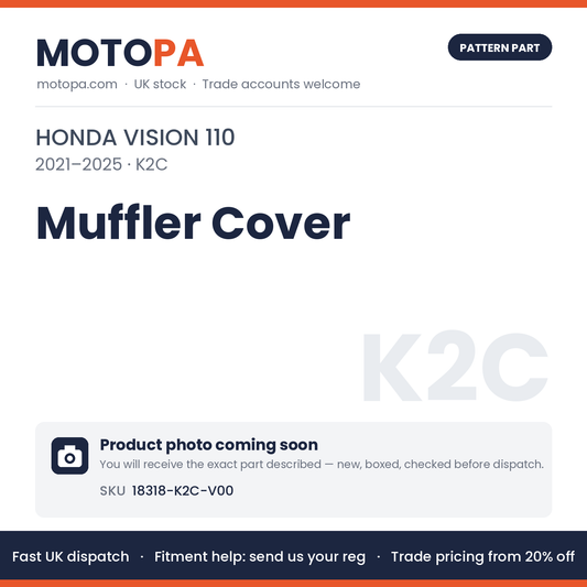 Fits Honda Vision 110 2021-2025 Muffler Cover 18318-K2C-V00 | MotoPa