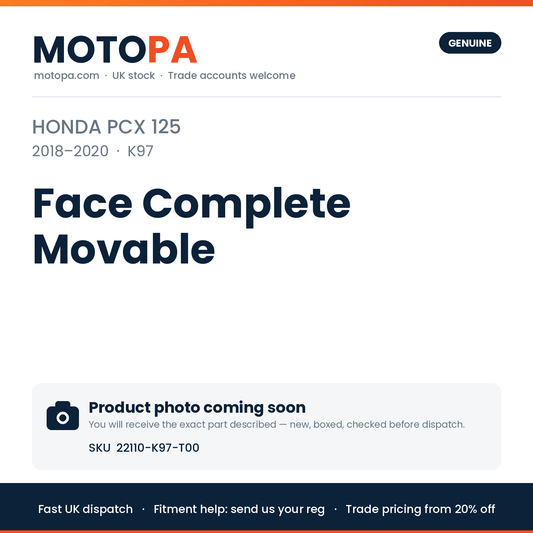 Genuine Honda PCX 125 2018-2020 Face Complete Movable 22110-K97-T00 | SKU 22110-K97-T00 | photo coming soon