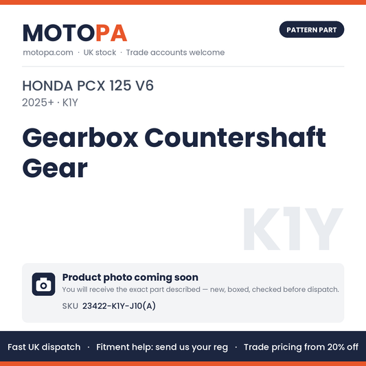 Fits Honda PCX 125 V6 2025+ Gearbox Countershaft Gear 23422-K1Y-J10(A) | MotoPa
