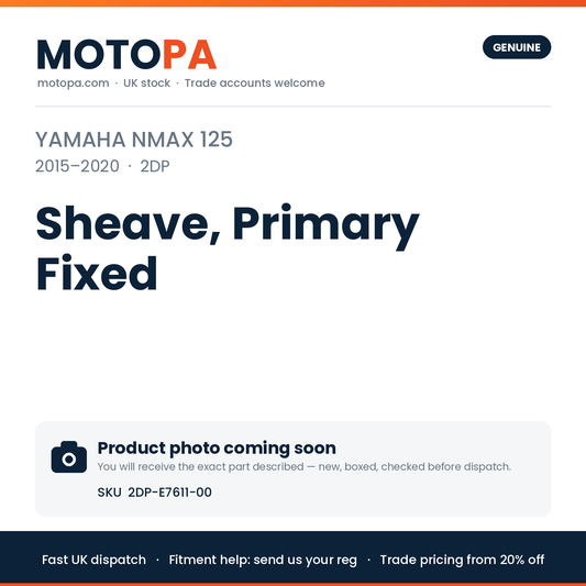 Genuine Yamaha NMAX 125 2015-2020 Sheave, Primary Fixed 2DP-E7611-00 | SKU 2DP-E7611-00 | photo coming soon