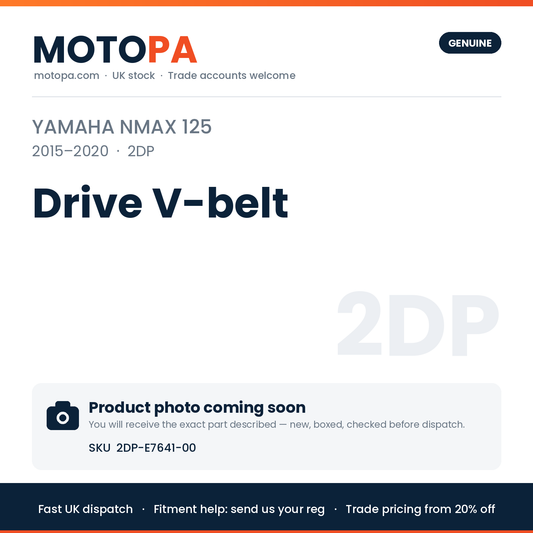 Genuine Yamaha NMAX 125 2015-2020 Drive V-belt 2DP-E7641-00 | SKU 2DP-E7641-00 | photo coming soon
