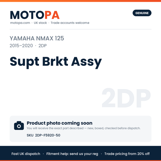 Genuine Yamaha NMAX 125 2015-2020 Supt Brkt Assy 2DP-F5920-50 | SKU 2DP-F5920-50 | photo coming soon