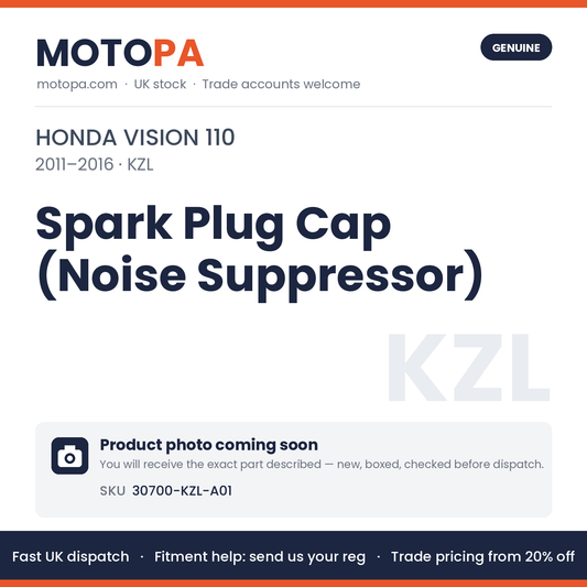 Genuine Honda Vision 110 2011-2016 Spark Plug Cap (Noise Suppressor) 30700-KZL-A01 | SKU 30700-KZL-A01 | photo coming soon