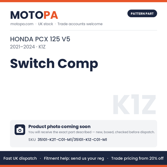 Fits Honda PCX 125 V5 2021-2024 Switch Comp 35101-K2T-C01-M1/35101-K1Z-C01-M1 | MotoPa