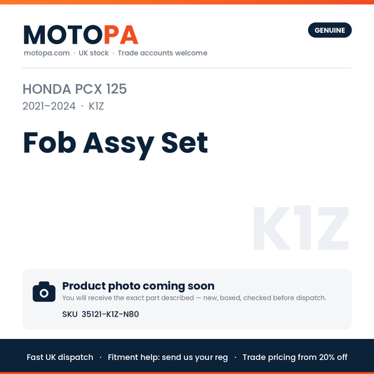 Genuine Honda PCX 125 2021-2024 Fob Assy Set 35121-K1Z-N80 | SKU 35121-K1Z-N80 | photo coming soon