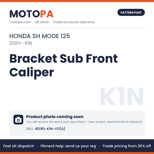 Fits Honda SH Mode 125 2021+ Bracket Sub Front Caliper 45190-K1N-V11(A) | MotoPa