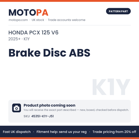 Fits Honda PCX 125 V6 2025+ Brake Disc ABS 45351-K1Y-J51 | MotoPa