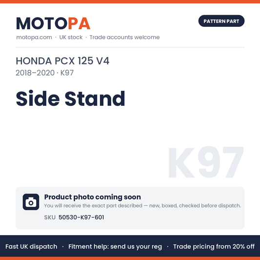 Fits Honda PCX 125 V4 2018-2020 Side Stand 50530-K97-601 | MotoPa