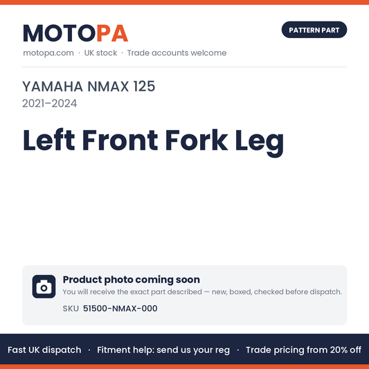 Fits Yamaha NMAX 125 2021-2024 Left Front Fork Leg 51500-NMAX-000 | MotoPa