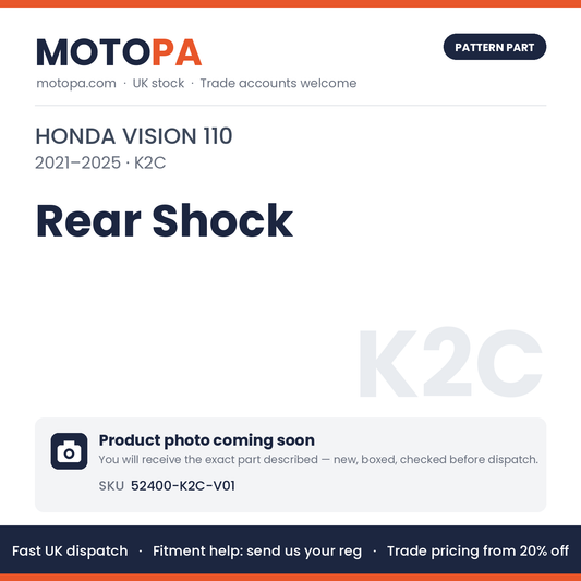 Fits Honda Vision 110 2021-2025 Rear Shock 52400-K2C-V01 | MotoPa