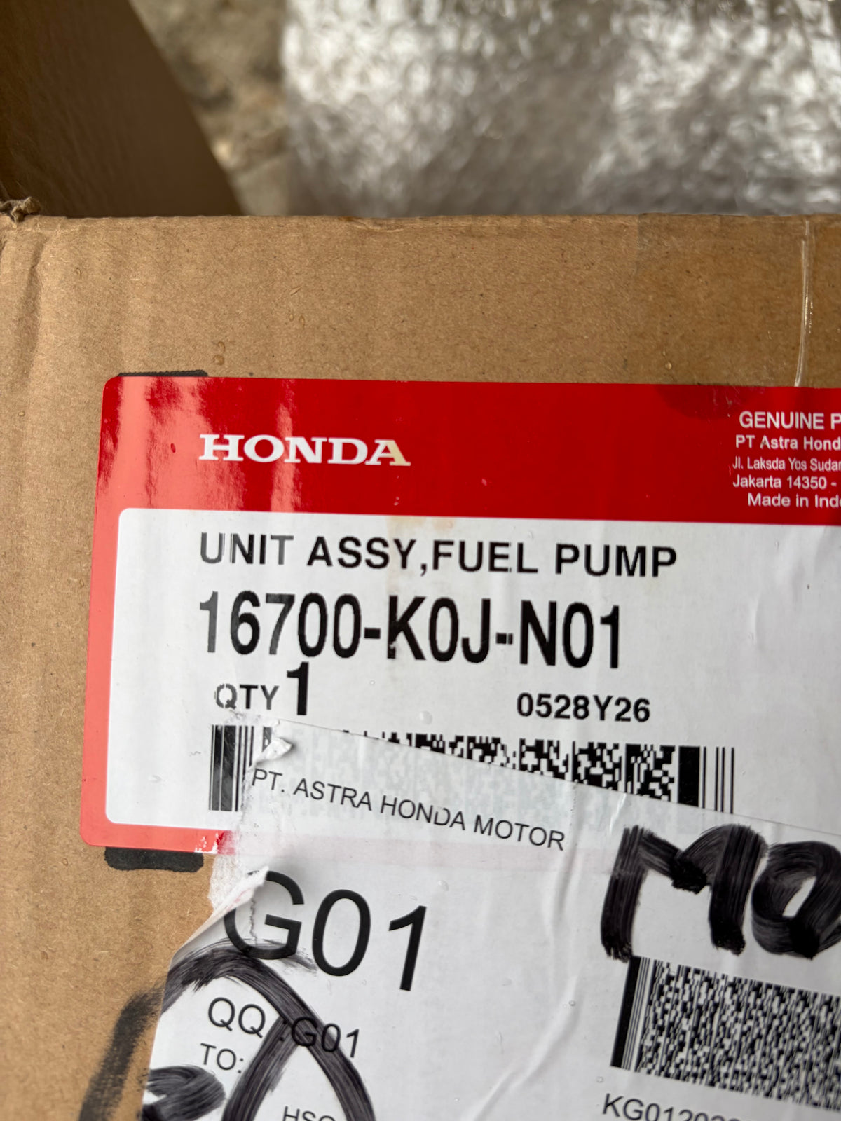 Genuine Honda Vision 110 2021-2025 Fuel Pump Unit 16700-K0J-N01