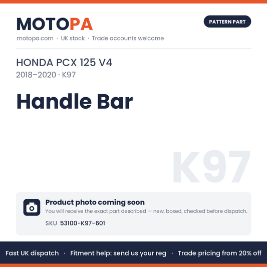 Fits Honda PCX 125 V4 2018-2020 Handle Bar 53100-K97-601 | MotoPa