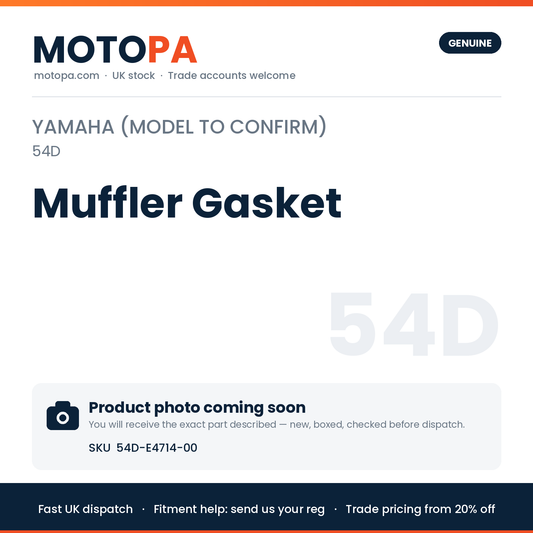 Genuine Yamaha Yamaha (model to confirm) Muffler Gasket 54D-E4714-00 | SKU 54D-E4714-00 | photo coming soon