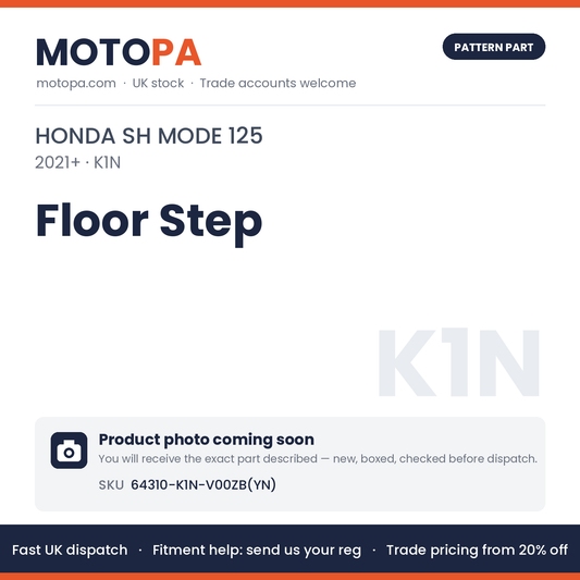 Fits Honda SH Mode 125 2021+ Floor Step 64310-K1N-V00ZB(YN) | MotoPa