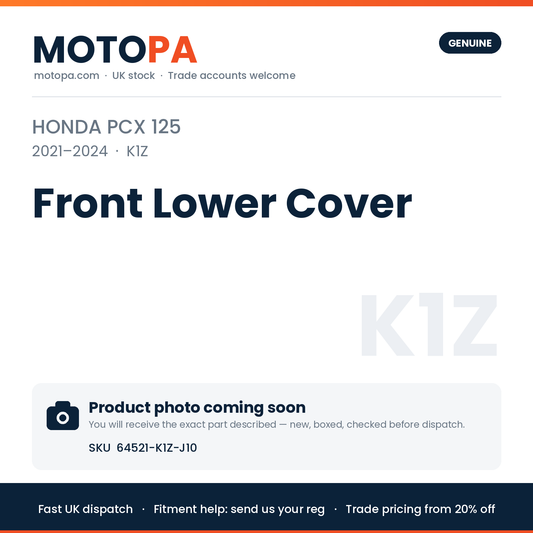 Genuine Honda PCX 125 2021-2024 Front Lower Cover 64521-K1Z-J10 | SKU 64521-K1Z-J10 | photo coming soon
