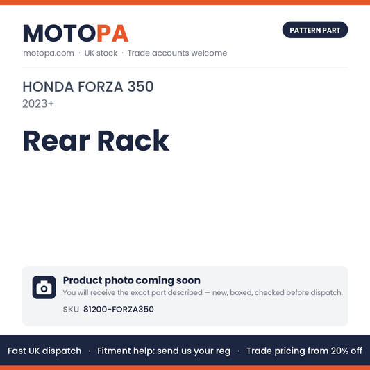 Fits Honda Forza 350 2023+ Rear Rack 81200-FORZA350 | MotoPa