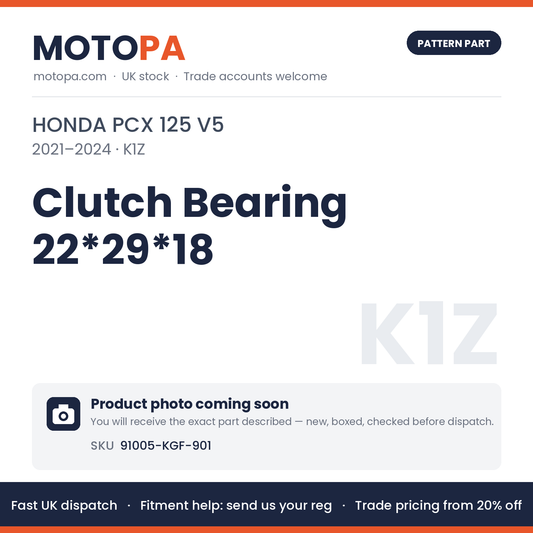 Fits Honda PCX 125 V5 2021-2024 Clutch Bearing 22*29*18 91005-KGF-901 | MotoPa
