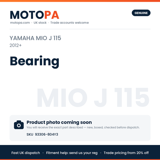 Genuine Yamaha Mio J 115 (import) 2012+ Bearing 93306-804Y3 | SKU 93306-804Y3 | photo coming soon