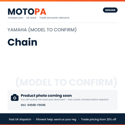 Genuine Yamaha Yamaha (model to confirm) Chain 94568-F9096 | SKU 94568-F9096 | photo coming soon