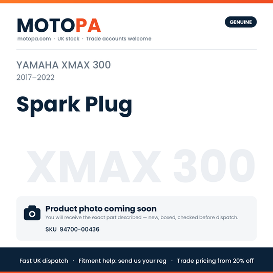Genuine Yamaha XMAX 300 2017-2022 Spark Plug 94700-00436 | SKU 94700-00436 | photo coming soon
