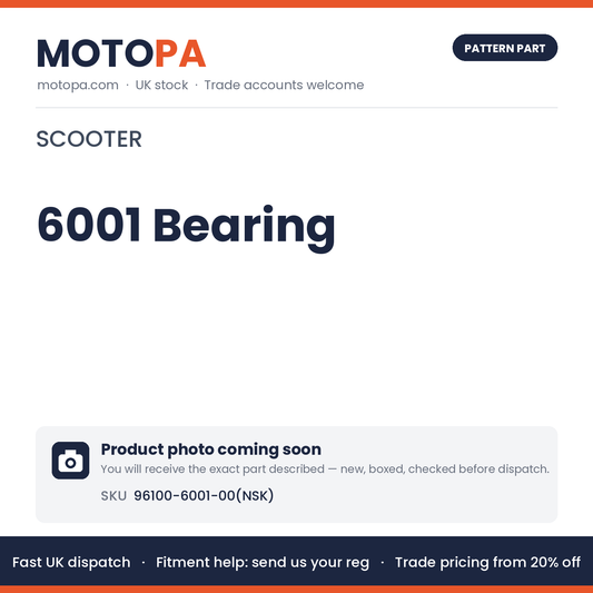 Fits Scooter 6001 Bearing 96100-6001-00(NSK) | MotoPa