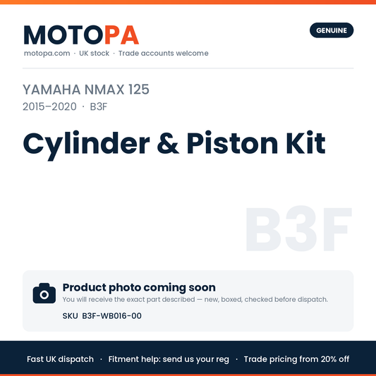 Genuine Yamaha NMAX 125 2015-2020 Cylinder & Piston Kit B3F-WB016-00 | SKU B3F-WB016-00 | photo coming soon