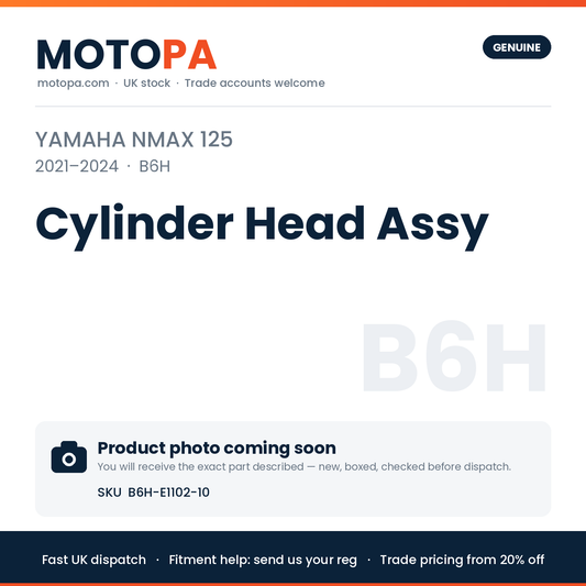 Genuine Yamaha NMAX 125 2021-2024 Cylinder Head Assy B6H-E1102-10 | SKU B6H-E1102-10 | photo coming soon