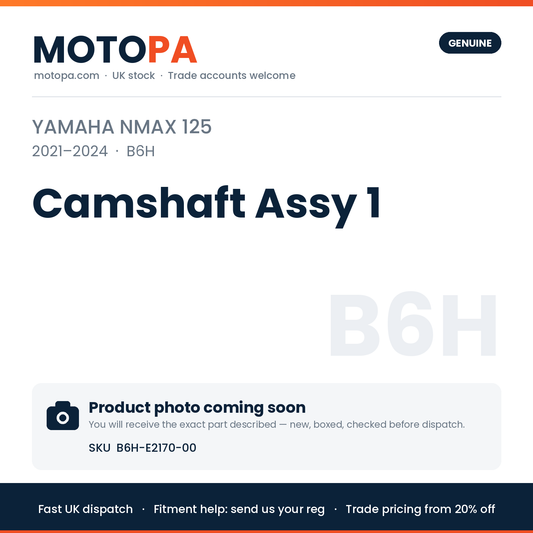 Genuine Yamaha NMAX 125 2021-2024 Camshaft Assy 1 B6H-E2170-00 | SKU B6H-E2170-00 | photo coming soon