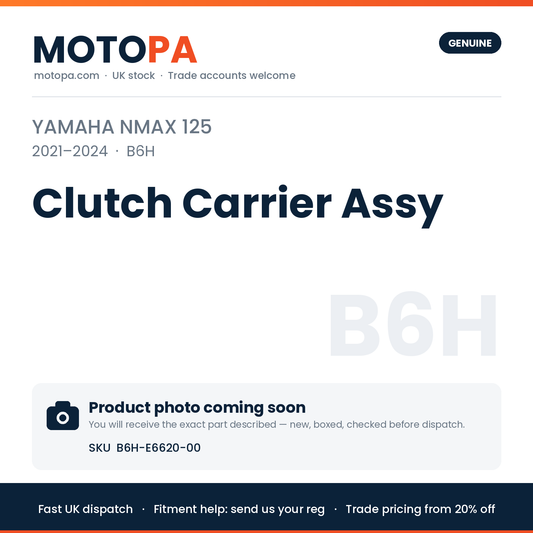 Genuine Yamaha NMAX 125 2021-2024 Clutch Carrier Assy B6H-E6620-00 | SKU B6H-E6620-00 | photo coming soon