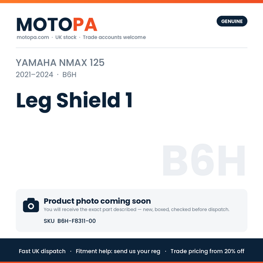 Genuine Yamaha NMAX 125 2021-2024 Leg Shield 1 B6H-F8311-00 | SKU B6H-F8311-00 | photo coming soon