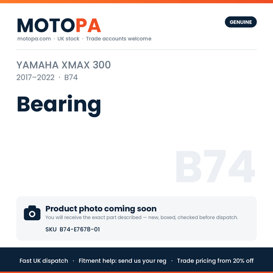 Genuine Yamaha XMAX 300 2017-2022 Bearing B74-E7678-01 | SKU B74-E7678-01 | photo coming soon