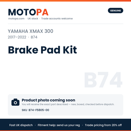 Genuine Yamaha XMAX 300 2017-2022 Brake Pad Kit B74-F5805-00 | SKU B74-F5805-00 | photo coming soon