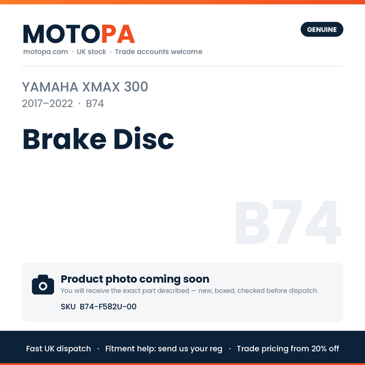 Genuine Yamaha XMAX 300 2017-2022 Brake Disc B74-F582U-00 | SKU B74-F582U-00 | photo coming soon