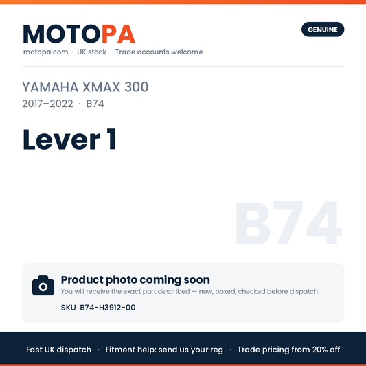 Genuine Yamaha XMAX 300 2017-2022 Lever 1 B74-H3912-00 | SKU B74-H3912-00 | photo coming soon