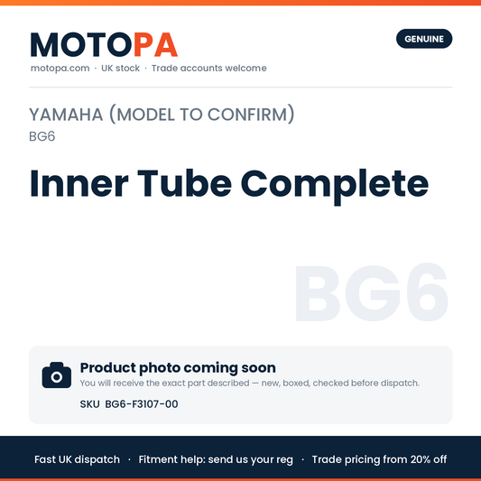 Genuine Yamaha Yamaha (model to confirm) Inner Tube Complete BG6-F3107-00 | SKU BG6-F3107-00 | photo coming soon