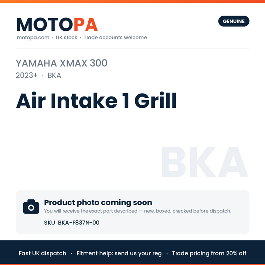 Genuine Yamaha XMAX 300 2023+ Air Intake 1 Grill BKA-F837N-00 | SKU BKA-F837N-00 | photo coming soon