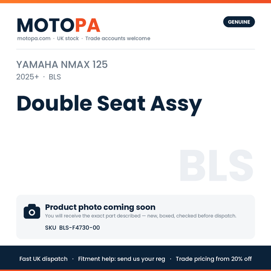 Genuine Yamaha NMAX 125 2025+ Double Seat Assy BLS-F4730-00 | SKU BLS-F4730-00 | photo coming soon